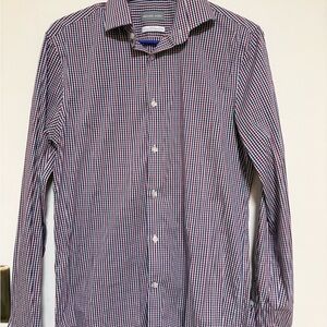 Michael Kors Men's Checkered Shirt - Blue and Red